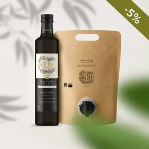 Pack Huile d'olive 800+ 1 bouteille + 1 Bag in Box