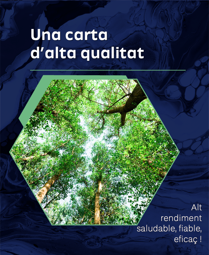 Una carta de qualitat estricta - Alt rendiment, saludable, seriosa, eficaç